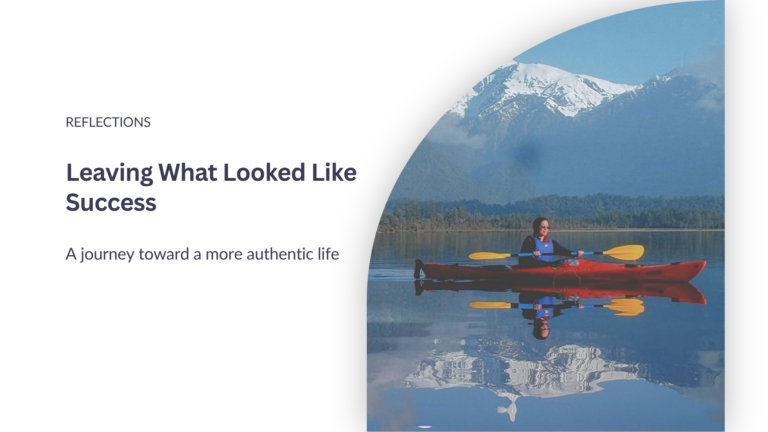 Woman on a travel journey toward a more authentic life