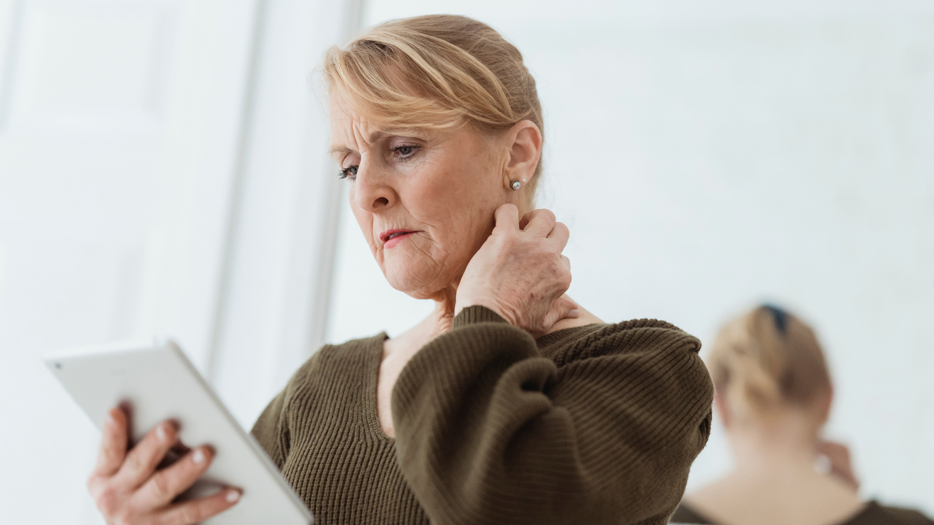 Woman thoughtfully considering starting again and making a life or career change.
